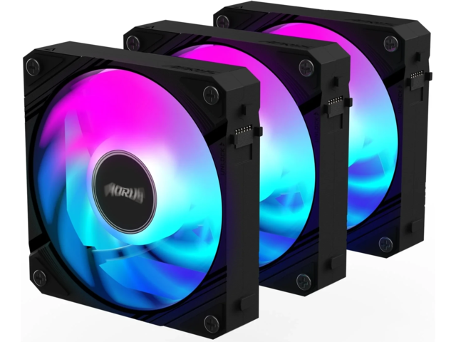 Вентилатори GIGABYTE AORUS EZ CHAIN FAN 120 Black 3-pack