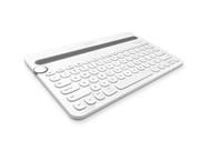 Стойки за мобилни устройства Logitech Bluetooth Multi-Device K480, в бяло