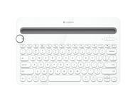 Стойки за мобилни устройства Logitech Bluetooth Multi-Device K480, в бяло