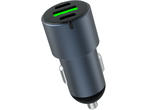 Зарядни устройства Dviced Car charger triple USB 60W, Gray