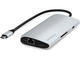 Кабели и Адаптери Satechi USB-C многопортов адаптер 8K с Ethernet V3 - Silver