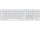 Клавиатури Apple Magic Keyboard with Touch ID and Numeric Keypad for Mac models with Apple silicon (USB–C) - Ukrainian - White Keys