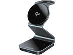 Зарядни устройства Dviced 3-in-1 Magnetic Qi2 wireless charger stand w cable, wall charger - Tarnish gray