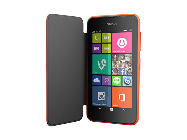 Калъфи Nokia Flip Shell Cover за Nokia Lumia 530, оранжев