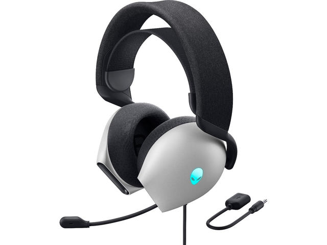 Слушалки Alienware Wired Gaming Headset - AW520H (Lunar Light)