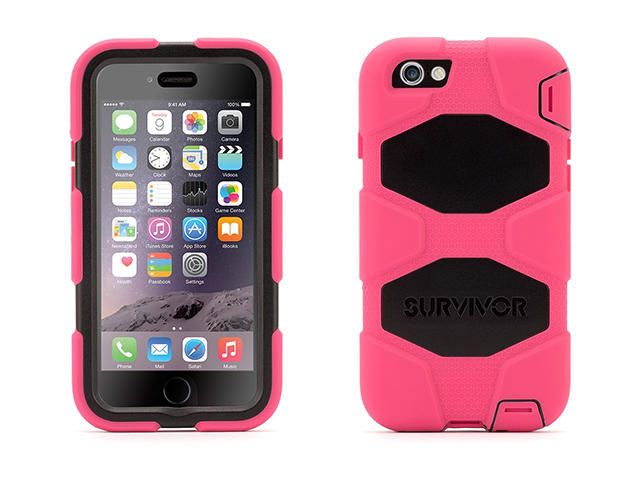 Калъфи Griffin Survivor за iPhone 6 розово-черен