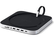 USB Хъб Satechi Aluminium TYPE-C Stand and Hub for Mac Mini - Silver, Разопакован продукт