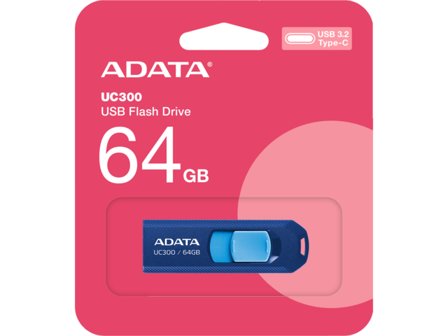 USB памети 64GB UC300 ADATA Bue