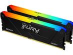 Оперативна памет 64GB (2x32GB) DDR4 3200MT/s Kingston FURY BEAST Black RGB, Разопакован продукт