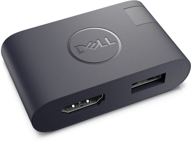 Кабели и Адаптери Dell USB-C към HDMI 2.0 / USB-A 3.0 адаптер