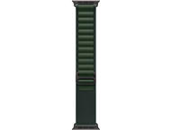 Каишки Apple Watch 49mm Loop: Dark Green Alpine Loop - Large - Natural Titanium Finish