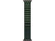 Каишки Apple Watch 49mm Loop: Dark Green Alpine Loop - Large - Natural Titanium Finish