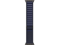 Каишки Apple Watch 49mm Loop: Navy Alpine Loop - Small - Natural Titanium Finish
