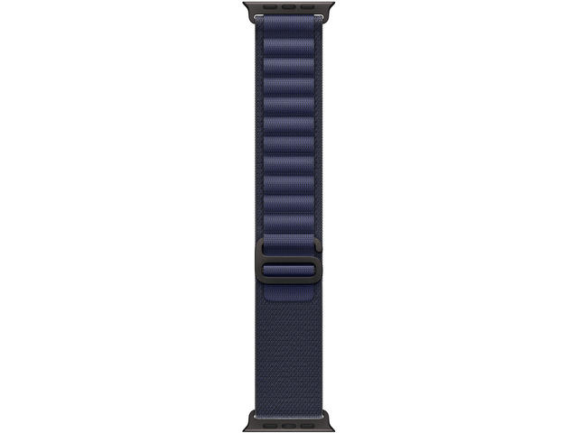 Каишки Apple Watch 49mm Loop: Navy Alpine Loop - Small - Natural Titanium Finish