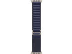 Каишки Apple Watch 49mm Loop: Navy Alpine Loop - Medium - Natural Titanium Finish