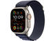 Каишки Apple Watch 49mm Loop: Navy Alpine Loop - Medium - Natural Titanium Finish