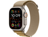 Каишки Apple Watch 49mm Loop: Tan Alpine Loop - Small - Natural Titanium Finish