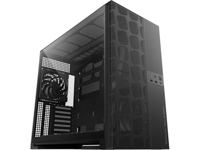 Кутии Geometric Future Model 5 Vent Black, С вентилатори