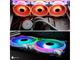 Вентилатори EZDIY-FAB Moonlight 120mm RGB PWM White - 5 Pack