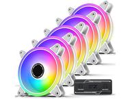 Вентилатори EZDIY-FAB Moonlight 120mm RGB PWM White - 5 Pack