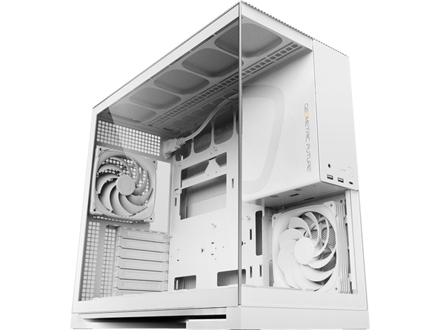 Кутии Geometric Future Model 5 White, С вентилатори