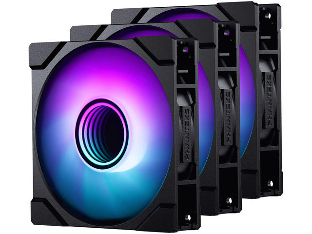 Вентилатори Phanteks M25-120 Gen2 PWM D-RGB Black Triple Pack