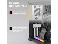 Кабели за компоненти EZDIY-FAB SHIELD комплект за вертикален монтаж на видеокарта, Бял