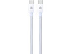 Кабели и Адаптери Dviced Cable USB-C to USB-C Nylon Textile 1,25m - White