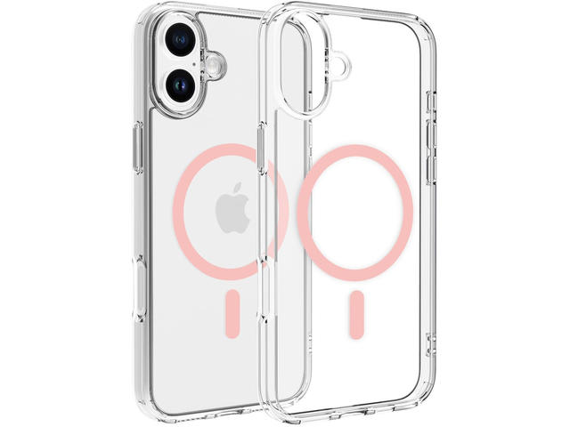 Калъфи Dviced Magsafe iPhone 16 Plus clear case - Pink