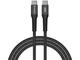 Кабели и Адаптери Verbatim Sync & Charge USB-C to USB-C 60W Magnetic 120 cm - Black