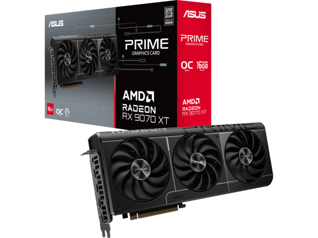 Видео карти ASUS Prime Radeon RX 9070 XT OC Edition 16GB