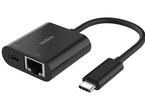 Кабели и Адаптери Belkin Connect USB-C to Ethernet + Charge Adapter 100W - Black