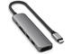 USB Хъб Satechi 6-in-1 USB-C Slim Multiport Adapter - Space Grey
