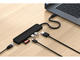 USB Хъб Satechi 7-in-1 USB-C Slim Multiport Adapter with Ethernet - Black