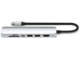 USB Хъб Satechi 7-in-1 USB-C Slim Multiport Adapter with Ethernet - Silver