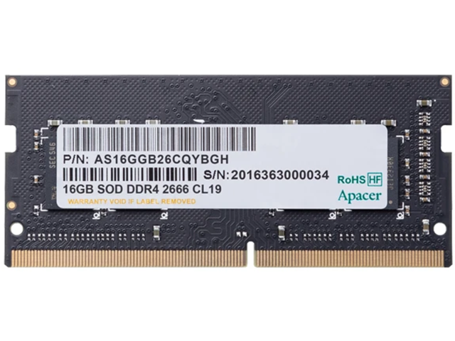 Оперативна памет 16GB DDR4 2666 MT/s Apacer SODIMM