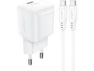 Зарядни устройства Acefast  Fast Charge Wall Charger A73 mini PD20W GaN (1xUSB-C) EU, с кабел