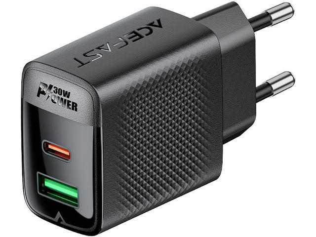 Зарядни устройства Acefast  Fast Charge Wall Charger A98 PD30W GaN (1xUSB-C + 1xUSB-A) EU
