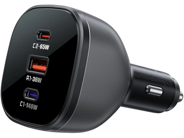 Зарядни устройства Acefast Fast Charge Car Charger B14 165W PD3.1 (2xUSB-C + 1xUSB-A)
