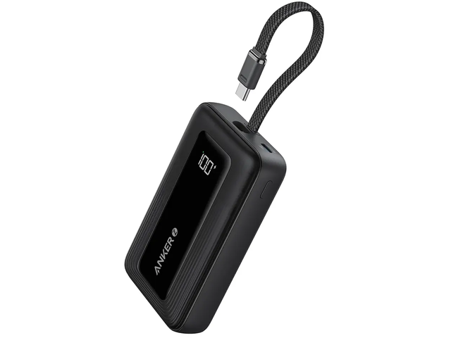 Външни батерии Anker Zolo Powerbank 20000mAh 30W Power Bank Portable Charger with Built-in USB C Cable A1689