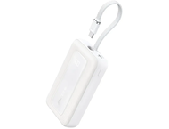 Външни батерии Anker Zolo Powerbank 20000mAh 30W Power Bank Portable Charger with Built-in USB C Cable A1689, White
