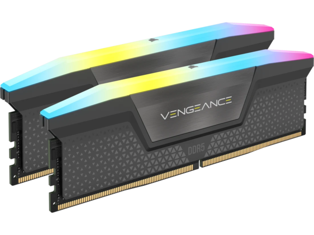 Оперативна памет 32GB (2x16GB) DDR5 6400 MT/s Corsair VENGEANCE RGB Gray