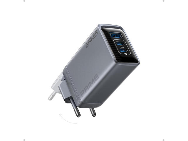 Зарядни устройства Anker Prime Charger (100W, 3 порта, GaN)