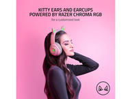 Слушалки Razer Kraken Kitty V2 BT, Quartz Ed - с нарушена опаковка