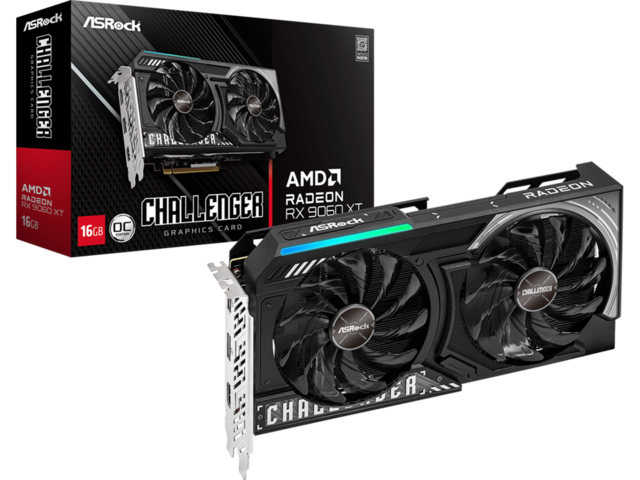 Видео карти ASRock AMD Radeon RX 9060 XT Challenger 16GB OC