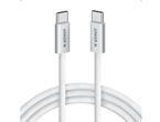Кабели и Адаптери Anker Zolo USB C to USB C 240W Braided Fast Charging Cable A8060, White