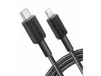 Кабели и Адаптери Anker 322 PowerLine USB C to Lightning Cable 0.9m 60W Cable A81B5, Black