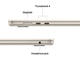 Лаптопи Apple MacBook Air 15.3" Starlight (2025)