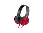 Слушалки Sony MDR-XB450AP, в червено