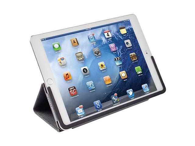 Калъфи за таблети Krusell Malmo Tablet Case - кожен кейс и поставка за iPad Air 2 (черен)